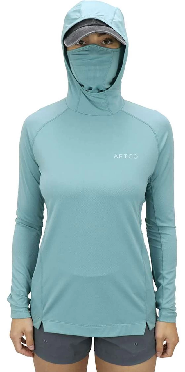 Aftco Womens Adapt Performance Hood - Aquifer - X-Large 1 Aftco Womens Adapt Performance Hood - Aquifer - X-Large