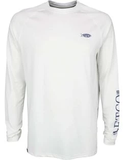 Aftco Yurei Performance Long Sleeve Shirt - White - Medium