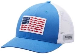 Columbia PFG Mesh Snap Back Fish Flag Ball Cap -Wild Fishing Shop columbia 183700 pfg mesh snap back fish flag ball cap 13470.1651234923