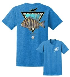 David Dunleavy Sheepshead Toothy Critters T-Shirts -Wild Fishing Shop david dunleavy sheepshead toothy critters short sleeve t shirts 06700.1651371261