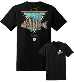 David Dunleavy Sheepshead Toothy Critters T-Shirts -Wild Fishing Shop david dunleavy sheepshead toothy critters short sleeve t shirts 42887.1651371259