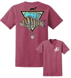 David Dunleavy Sheepshead Toothy Critters T-Shirts -Wild Fishing Shop david dunleavy sheepshead toothy critters short sleeve t shirts 86637.1651371260