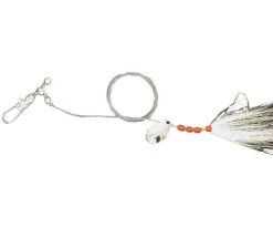 Eagle Claw Lazer Sharp L908 Fluke Spinner White Bucktail Rig