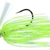 Greenfish Tackle Swim Jig - 1/4oz - Chartreuse White