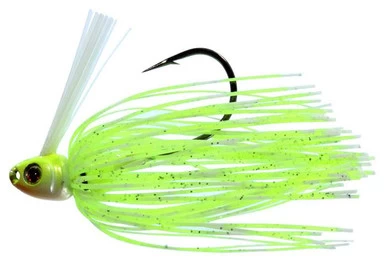 Greenfish Tackle Swim Jig - 1/4oz - Chartreuse White 1 Greenfish Tackle Swim Jig - 1/4oz - Chartreuse White