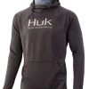 Huk Fin Hoodie - Iron Heather