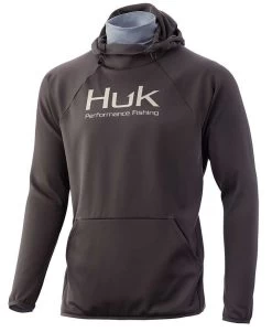 Huk Fin Hoodie - Iron Heather