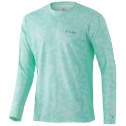 Huk Icon X Running Lakes Long Sleeve Shirt - Beach Glass - Medium