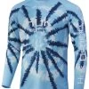 Huk Spiral Dye Pursuit Long Sleeve Shirt - Baltic Sea - X-Large