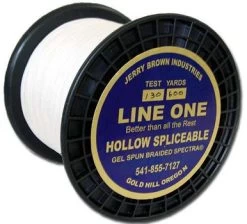 Jerry Brown Line One Hollow Core Spectra Braided Line 300yds