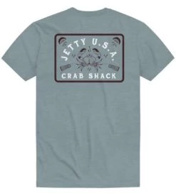 Jetty Crabshack Short Sleeve T-Shirt - Fog