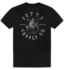Jetty Deadstick Short Sleeve T-Shirt - Black