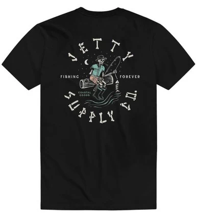 Jetty Deadstick Short Sleeve T-Shirt - Black 1 Jetty Deadstick Short Sleeve T-Shirt - Black