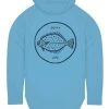 Jetty Flounder UV Hoodie - Light Blue
