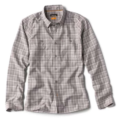 Orvis Chambray Plaid Work Shirt - Dusk - Medium 1 Orvis Chambray Plaid Work Shirt - Dusk - Medium