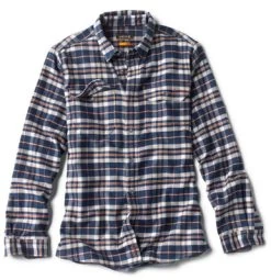 Orvis Mid Mountain Tech Flannel Shirt - Ink - Medium