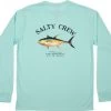 Salty Crew Ahi Mount Long Sleeve Tech T-Shirt - Sea Foam - Medium