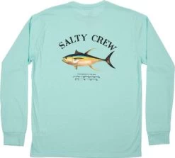 Salty Crew Ahi Mount Long Sleeve Tech T-Shirt - Sea Foam - Medium