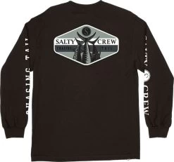 Salty Crew High Tail Premium Long Sleeve Tee - Black - Medium