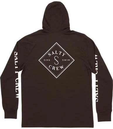 Salty Crew Tippet Pocket Hood Tech Tee - Black - X-Large 1 Salty Crew Tippet Pocket Hood Tech Tee - Black - X-Large