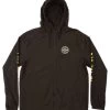 Salty Crew Twin Fin Windbreaker - Black - 2X-Large