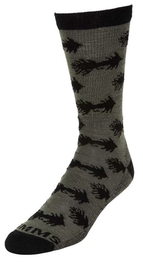 Simms Daily Sock - Woolly Bugger Moss - Medium 1 Simms Daily Sock - Woolly Bugger Moss - Medium
