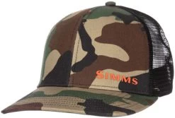Simms ID Trucker Hat - Woodland Camo