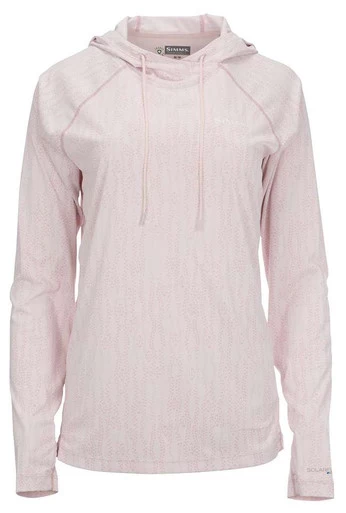Simms Womens Bugstopper Solarflex Hoody - Lily Pad Cloud Pink 1 Simms Womens Bugstopper Solarflex Hoody - Lily Pad Cloud Pink