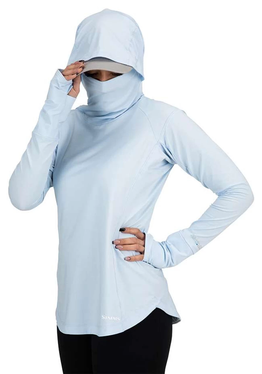 Simms Womens Solarflex Cooling Hoody - Ice 2 Simms Womens Solarflex Cooling Hoody - Ice - Image 2