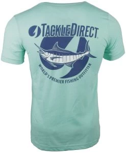 TackleDirect Marlin Short Sleeve T-Shirt - Heather Seafoam - Medium -Wild Fishing Shop tackledirect marlin short sleeve t shirt heather seafoam m 00120.1671653741